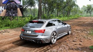 Audi RS 6 Avant  Forza Horizon 5  Thrustmaster TX [upl. by Oilut33]