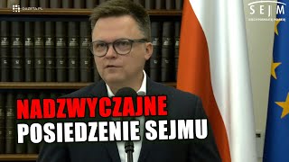 Pilna konferencja Hołowni W najbliższych dniach gotowość do nadzwyczajnego posiedzenia Sejmu [upl. by Kavanagh509]