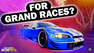 SHOULD YOU USE THIS R34 FOR GRAND RACES  The Crew Motorfest Daily Build 212 [upl. by Amalea]