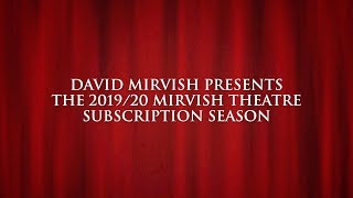 20192020 Mirvish Theatre Subscription Season [upl. by Nagyam313]