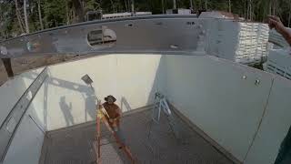 Super Floor Suspended Concrete System Installation  ICF Mansion Gets A Floor Day 1 [upl. by Osnola]