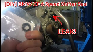 BMW Transmission Leaking Replace The Selector Shaft Seal  BMW ZF 6 Speed Transmission DIY [upl. by Tompkins]