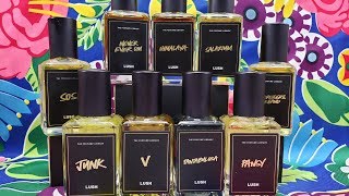 LUSH 9 Liverpool Exclusive Perfumes Haul  My Thoughts on All of them [upl. by Aynotan]