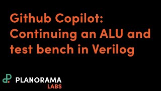 Quick review of using Github Copilot to edit Verilog for an ALU and create a test bench [upl. by Wolf]