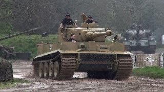 🇩🇪 Tiger Tank 131 Sounding Great In The Mud and Rain [upl. by Nerte]