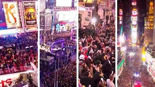 New Years Eve Times Square Celebrations amp Aftermath EarthCam Live [upl. by Norvin]