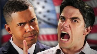 Barack Obama vs Mitt Romney Epic Rap Battles Of History [upl. by Irolam]