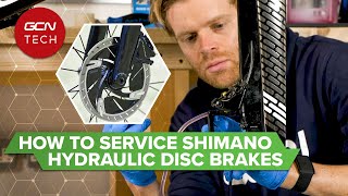 How To Bleed Shimano Road Hydraulic Disc Brakes [upl. by Heilner823]