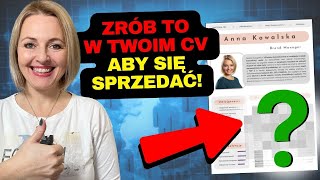 TEN układ w Twoim CV drastycznie zwiększa szansę że dostaniesz LEPSZĄ PRACĘ [upl. by Gerrilee]