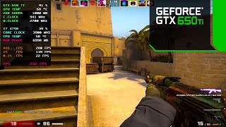 GTX 650 TI 2GB  CSGO  1024X768 PRO SETTINGS [upl. by Eiluj]