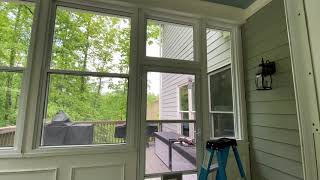 Converting our screen porch into a sunroom ☀️☀️☀️ [upl. by Barrus286]