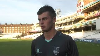 Surreys Dominic Sibley chats about his historymaking double hundred [upl. by Adeuga587]