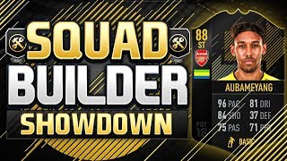 FIFa 18 SQUAD BUILDER SHOWDOWN TRANSFERRED ARSENAL AUBAMEYANG [upl. by Subir]