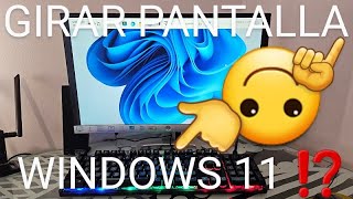 💻 Como GIRAR La PANTALLA En Windows 11 2024 Orientación De Pantalla En Pc Vertical Horizontal [upl. by Alvis]