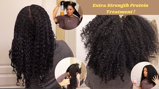 How To  ApHogee TwoStep Protein Treatment on Curly Hair  Natural Hair [upl. by Ingraham]