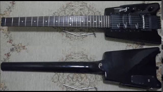 Steinberger Spirit GTPro Deluxe Select designed by EMG RTrem Locking Tremolo [upl. by Ynnhoj]