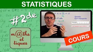 LE COURS  Statistiques  Seconde [upl. by Ynahirb]