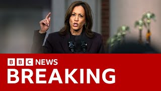 Kamala Harris delivers concession speech after Donald Trump’s US election win  BBC News [upl. by Vanthe926]