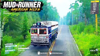 TATA 2515  Spintires mudrunner  TATA LPT 2515 Driving With Heavy Load  India TATA Truck Game [upl. by Medardas]