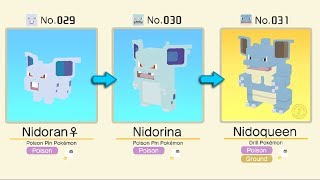 Nidoran♀ Evolved Into Nidorina  NidoQueen  Pokémon Quest  Pokémon Evolution Tips and Guides [upl. by Ttehc341]