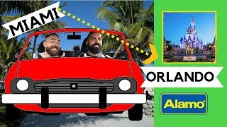 De MIAMI a ORLANDO en AUTO  Alquiler coche AEROPUERTO Alamo Car Rental [upl. by Negrom]