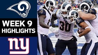 Rams vs Giants  NFL Week 9 Game Highlights [upl. by Areht9]