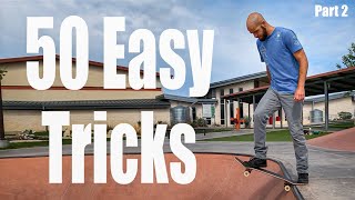 50 MORE NoOllie Skate Trick Ideas For Beginners [upl. by Wauters]