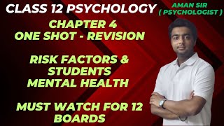 ONE SHOT class 12 Psychology Chapter 4  Aman Sir Psychology Classes [upl. by Airat]