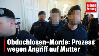 Gewalt gegen Mutter ObdachlosenTäter vor Gericht  kronetv NEWS [upl. by Naujaj]