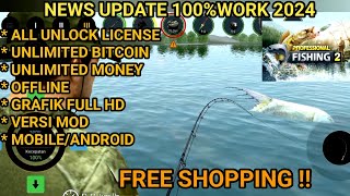 News update professional fishing 2 mod apk v01280624 free shoping mobile [upl. by Vikki]