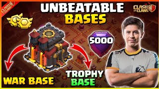 NEW UNBEATABLE TH10 BASE WARTROPHY BASE LINK 2024  BEST TOWN HALL 10 HYBRIDFARMING BASE  COC [upl. by Hansen269]