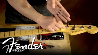 How To Change Your Bass Strings  Fender [upl. by Eenaej]