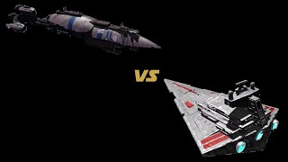 Tector Star Destroyer VS Recusant Dreadnought Star Wars Empire at War Fall of the Republic [upl. by Anitirhc39]