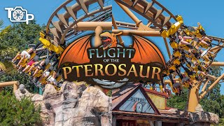 Flight of the Pterosaur 4K Front Row POV  Paultons Park [upl. by Enilreug]