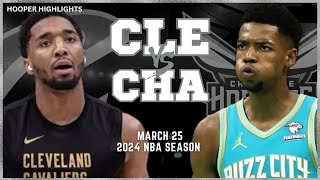 Cleveland Cavaliers vs Charlotte Hornets Full Game Highlights  Mar 25  2024 NBA Season [upl. by Ynahirb]