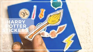 Harry Potter stickers diy at home  Harry potter diy crafts  Back to school crafts [upl. by Silirama]