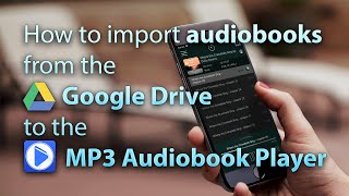 How to import audiobook from the Google Drive to the MP3 Audiobook Player [upl. by Yenot90]