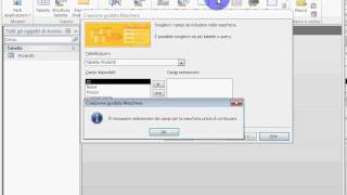 10Access da zero Creare una maschera con la creazione guidata [upl. by Shelman]