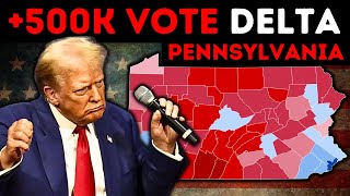 Trump on Track to Win Pennsylvania by 500K Votes [upl. by Buell]