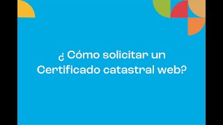 Solicitud de Certificado Catastral vía Web  Córdoba [upl. by Annekim]