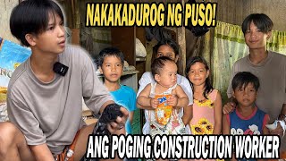 NAKAKADUROG NG PUSO ANG KWENTO NG POGING CONSTRUCTION WORKER NA MAY SIYAM NA KAPATID [upl. by Marcelia863]