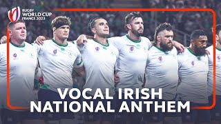 VOCAL Irish National Anthem  Rugby World Cup 2023 [upl. by Aldous941]