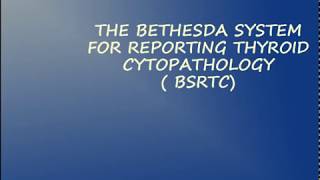 Thyroid CytologyBethesda Classification Part 1 [upl. by Alyss]