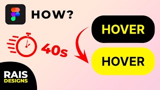 Create Interactive Hover Button in 40 Seconds Figma Tutorial [upl. by Luane]