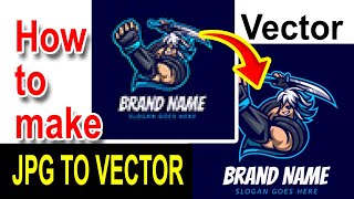 JPG to vector illustrator  Image to vector AI converter online  Convert raster to vector [upl. by Ainotahs614]