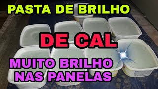 PASTA DE BRILHO CASEIRO DE CAL DÁ MUITO BRILHO NAS PANELAS [upl. by Clougher]