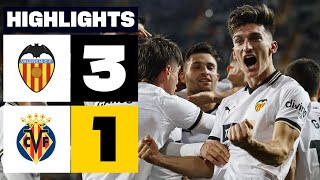 Resumen de Valencia CF vs Villarreal CF 31 [upl. by Volnak996]