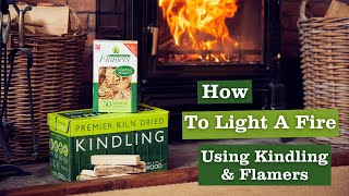 How to Light Your Woodburner Kindling amp Flamers [upl. by Luap]