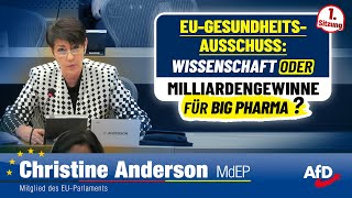 Wissenschaft amp Vertrauen oder schnelle Profite Erste Sitzung des EUGesundheitsAusschuss [upl. by Valle]