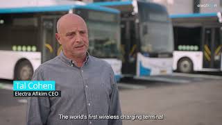 Watch the Worlds First Commercial Wireless Charging Terminal for Buses by Electreon [upl. by Mylor116]